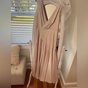 Fame and partners escala champagne dress